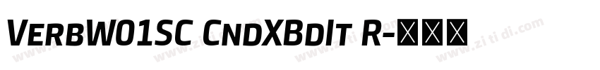 VerbW01SC CndXBdIt R字体转换